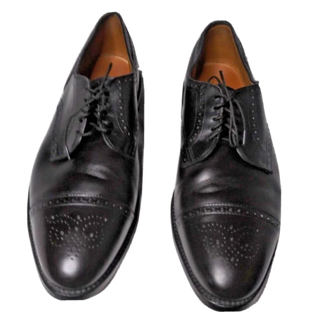 Allen Edmonds Sanford Cap-Toe Derby Dress Shoes Men's Size 14 D Retail $395